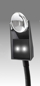 Lupa stojánková s asférickou čočkou průměru 55 mm s LED čipovým osvětlením - LSL 08TOP/A55V - D 484L