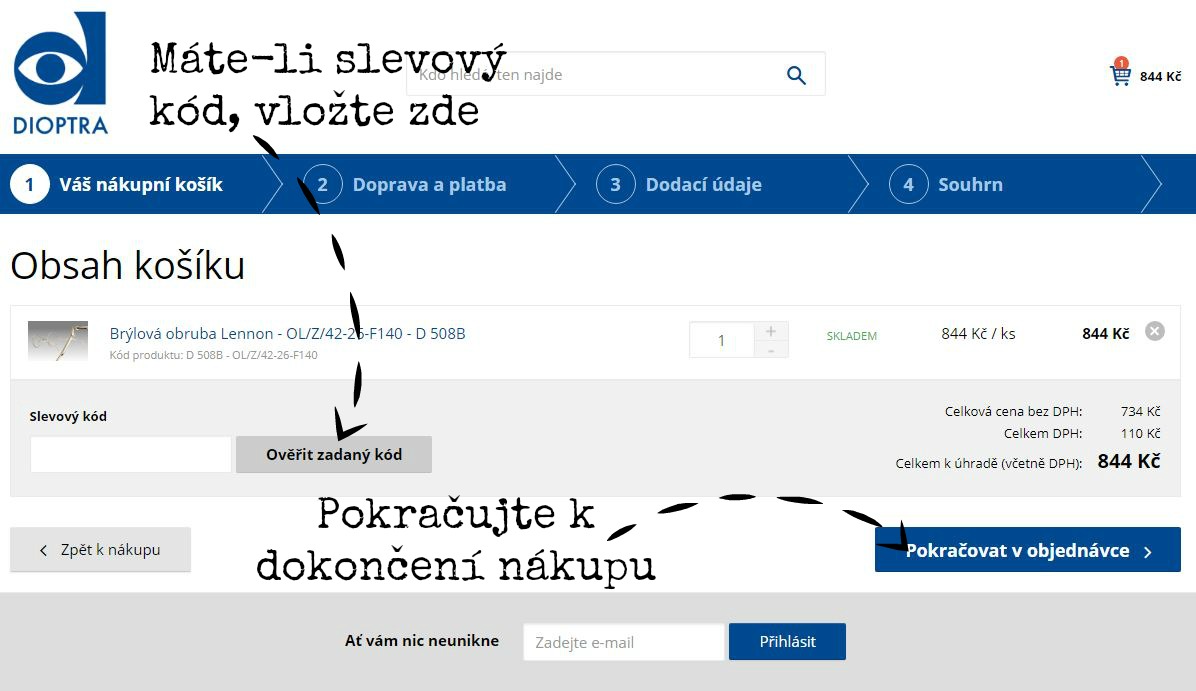 Uplatněte svůj slevový kód