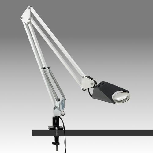 Lupa stojánková s čočkou průměru 55 mm s halogenovým osvětlením - LS 08-20S/A55V - D 480