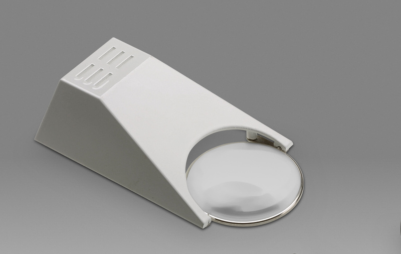 Lupy stojánkové s čočkami průměru 55 mm s halogenovým osvětlením - LS 08B20TO(P)/A55V - D 490