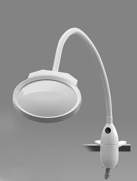 Lupa stojánková s čočkou průměru 180 mm s LED čipovým osvětlením - LSL 07TOS2 - D 404L